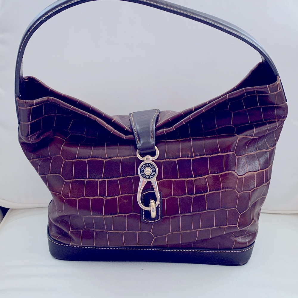 Dooney & Bourke Logo Lock Handbag EUC